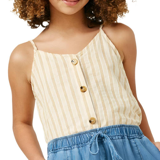 Girl's Striped V-Neck Cami KIDS - Girls - Clothing - Tops - Sleeveless Tops Hayden Los Angeles   