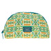 Hooey Large Make Up Bag - Cream/Teal Print ACCESSORIES - Luggage & Travel - Cosmetic Bags Hooey   