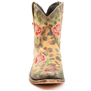 Liberty Black Leopard + Floral Adela Bootie WOMEN - Footwear - Boots - Booties Liberty Black Boot Co.   