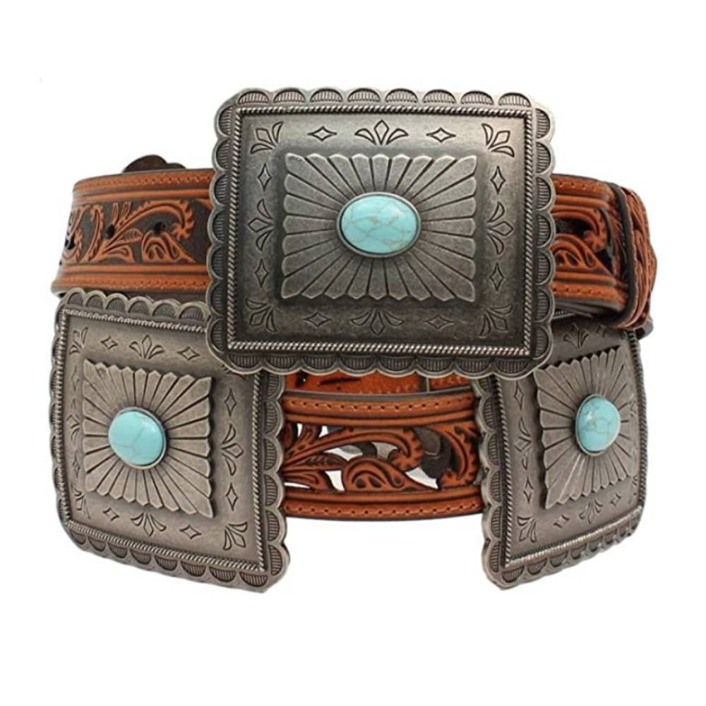 Ariat Turquoise Concho Western Belt WOMEN - Accessories - Belts M&F Western Products   
