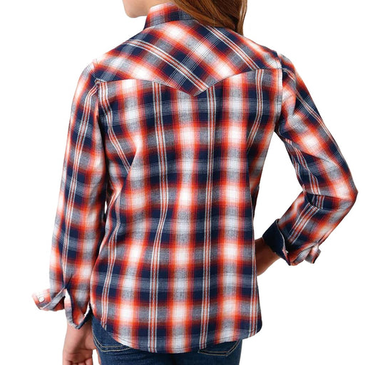 Roper Girl's Performance Plaid Snap Shirt KIDS - Girls - Clothing - Tops - Long Sleeve Tops Roper Apparel & Footwear   