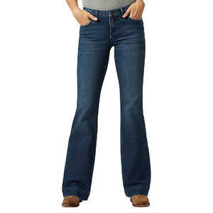 Wrangler Mid-Rise Wide Leg Trouser WOMEN - Clothing - Jeans Wrangler   