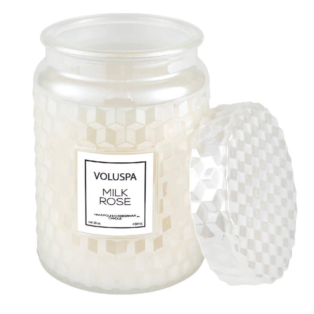 Milk Rose Large Jar Candle HOME & GIFTS - Home Decor - Candles + Diffusers Voluspa   