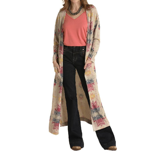 Panhandle Women's Aztec Print Sweater Duster WOMEN - Clothing - Sweaters & Cardigans Panhandle   