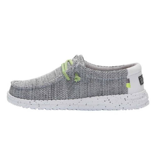 Hey Dude Youth Wally - Stone White KIDS - Footwear - Casual Shoes Hey Dude
