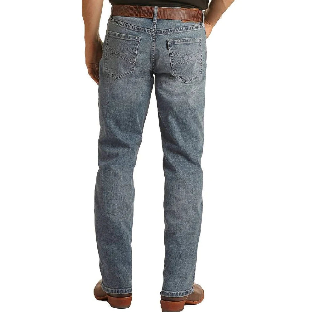 Rock & Roll Denim Hooey Relaxed Stackable Bootcut Jeans - FINAL SALE MEN - Clothing - Jeans Panhandle   