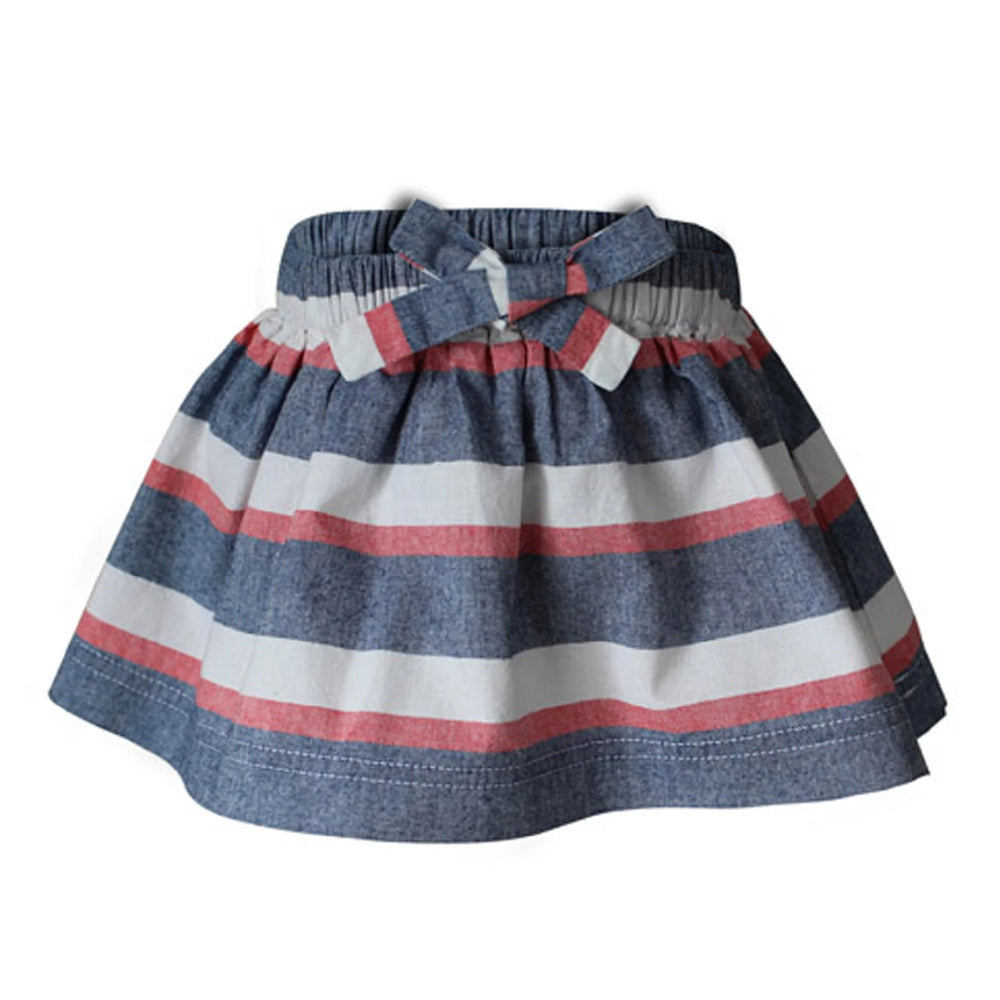 Girl's Daphne Stripe Skirt - FINAL SALE KIDS - Baby - Baby Girl Clothing Blu & Blue   