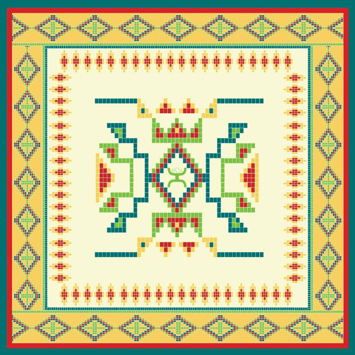 Hooey Beaded Star Satin Wild Rag ACCESSORIES - Additional Accessories - Wild Rags & Scarves Hooey   