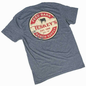Teskey's Feed Barn Ranch Supply Tee - Dark Heather TESKEY'S GEAR - SS T-Shirts Ouray Sportswear   