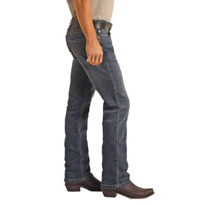 Rock & Roll Denim Hooey Cury Logo Revolver Jean - FINAL SALE MEN - Clothing - Jeans Panhandle   