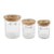 Mud Pie Glass Canisters Set HOME & GIFTS - Tabletop + Kitchen - Kitchen Decor Mud Pie   