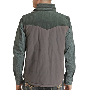 Rock & Roll Denim Nylon & Corduroy Vest - FINAL SALE MEN - Clothing - Outerwear - Vests Panhandle   