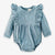 Velvet Fawn Vivian Sky Waffle Knit Bubble Romper - FINAL SALE KIDS - Baby - Baby Girl Clothing Velvet Fawn   