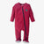 Velvet Fawn Cranberry & Evergreen Solid Zipper Footie Jammie - FINAL SALE KIDS - Baby - Unisex Baby Clothing Velvet Fawn   