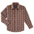 Wrangler Boy's Brown Plaid Snap Shirt - FINAL SALE KIDS - Boys - Clothing - Shirts - Long Sleeve Shirts Wrangler   
