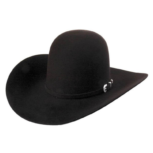 American Hat Co. 7x Black Open Crown Felt Hat HATS - FELT HATS American Hat Co.   