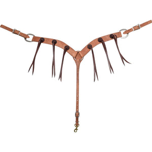 Martin Saddlery 2" Harness Breastcollar with Rosettes and Strings Tack - Breast Collars Martin Saddlery   