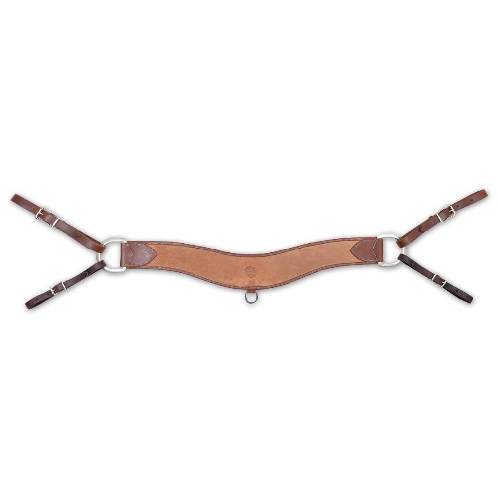 Martin Saddlery 4" Wrapped Roughout Breast Collar Tack - Breast Collars Martin Saddlery   