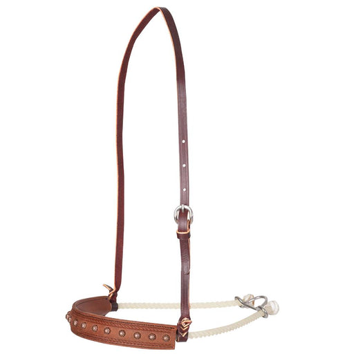 Martin Saddlery Rope Border and Dots Single Rope Noseband Tack - Nosebands & Tie Downs Martin Saddlery