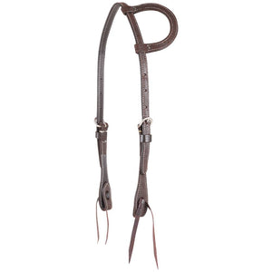 Martin Saddlery Roughout One Ear Headstall Tack - Headstalls Martin Saddlery Chocolate Roughout  
