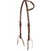 Martin Saddlery Latigo Blood Knot One Ear Headstall Tack - Headstalls Martin Saddlery Latigo Blood Knots  