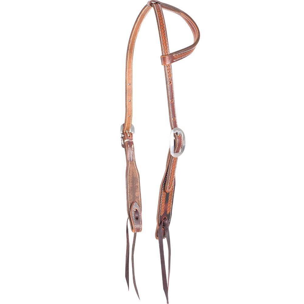 Martin Saddlery Rope Border One Ear Headstall - Teskeys