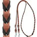 Martin Saddlery Laced Harness Barrel Rein Tack - Reins Martin Saddlery 3/4" Black 