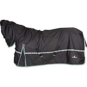 Classic Equine Windbreaker Turnout with Hood Sheet Tack - Blankets & Sheets Classic Equine Black X-Small 