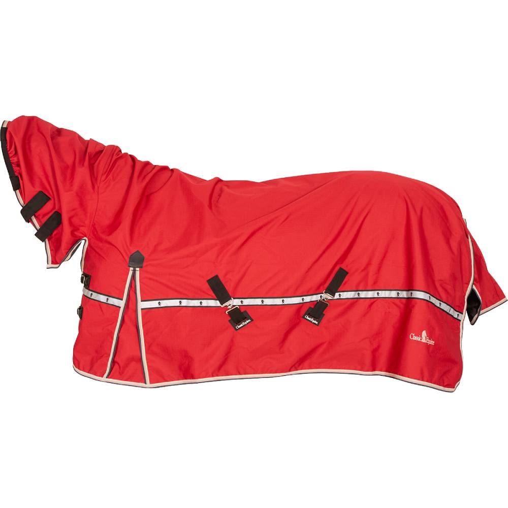 Horse Turnout Rain Sheet with Hood Waterproof Turnout Sheet Teskeys
