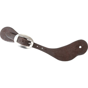 Martin Saddlery Cowboy Spur Straps Tack - Bits, Spurs & Curbs - Spur Straps Martin Saddlery Chocolate Roughout with Cart Buckle  