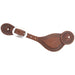 Martin Saddlery Tombstone Spur Straps Tack - Spur Straps Martin Saddlery Chocolate Roughout  