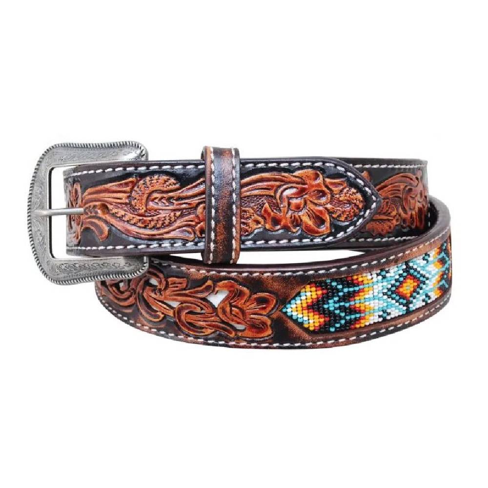 Circle Y Tribal Inlay Beaded Belt- FINAL SALE MEN - Accessories - Belts & Suspenders circle y   