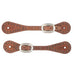 Weaver Youth Harness Leather Spur Straps with Spots Tack - Spur Straps Weaver