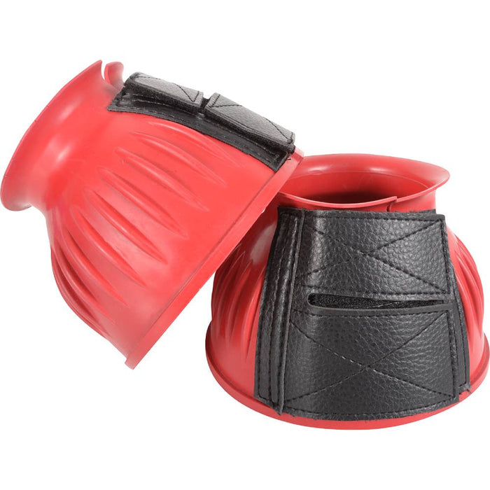 Cashel Rubber Bell Boots Tack - Leg Protection Cashel Red M 
