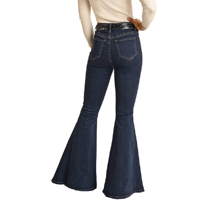 *Rock & Roll Denim Women's Side Insert Bell Bottom Jeans - FINAL SALE WOMEN - Clothing - Jeans Panhandle