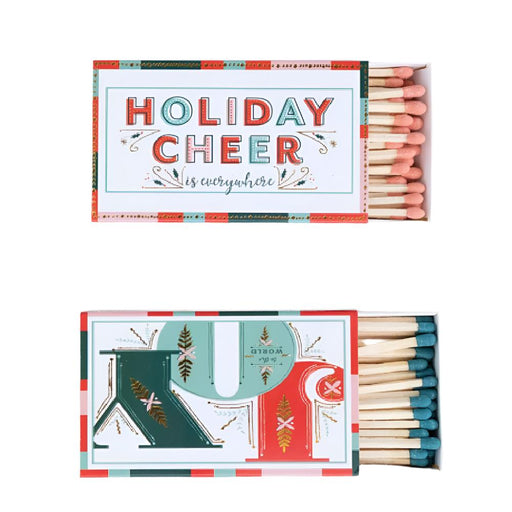 Holiday Saying Safety Matches HOME & GIFTS - Home Decor - Seasonal Decor Creative Co-Op   