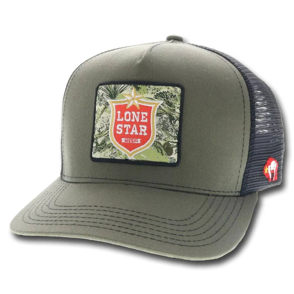 Hooey "Lone Star" Green Trucker Cap HATS - BASEBALL CAPS Hooey   