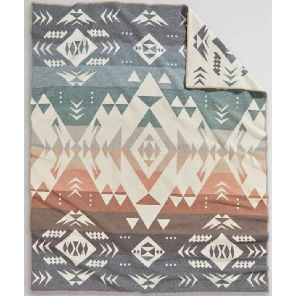 Pendleton Jacquard Agate Beach Napped Robe Blanket - Teskeys