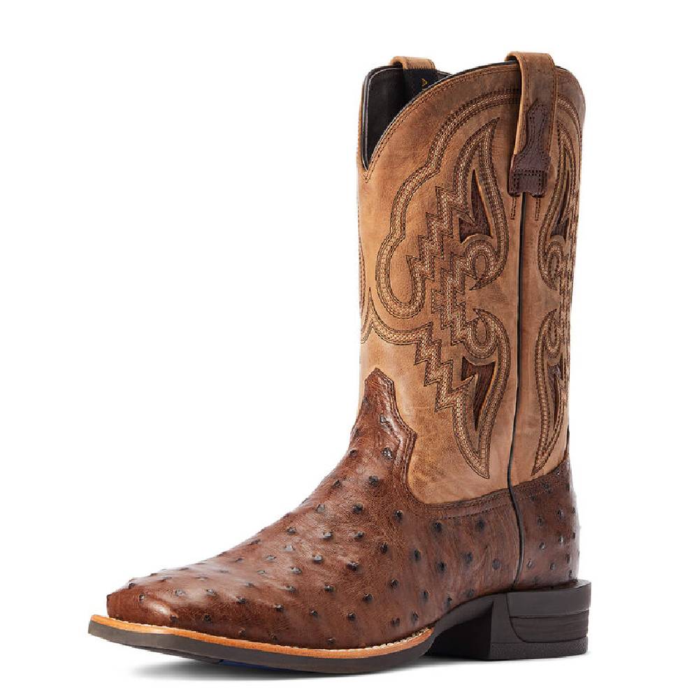 Ariat Men's Full Quill Ostrich Dagger Boot - FINAL SALE MEN - Footwear - Exotic Western Boots Ariat Footwear   