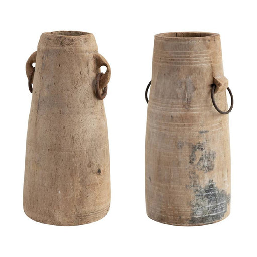 Round Wood Pot HOME & GIFTS - Home Decor - Decorative Accents Creative Co-Op   