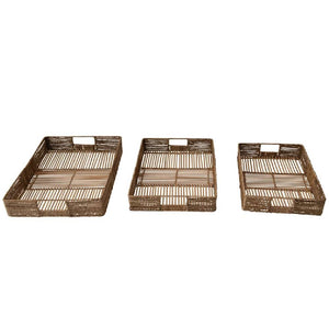 Hand-Woven Bamboo Handled Tray Home & Gifts - Home Decor - Decorative Accents Creative Co-Op   