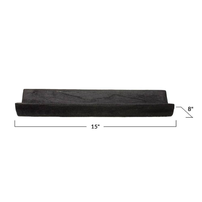 Decorative Paulownia Wood Curved Tray HOME & GIFTS - Home Decor - Decorative Accents Creative Co-Op   
