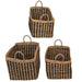Hand Woven Sea Grass Basket Stripes HOME & GIFTS - Home Decor - Decorative Accents Creative Co-Op   