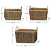 Hand Woven Sea Grass Basket Stripes HOME & GIFTS - Home Decor - Decorative Accents Creative Co-Op   
