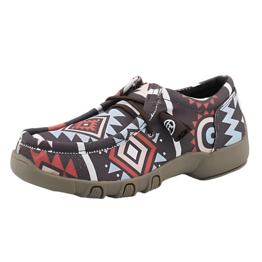 Roper Youth Aztec Lace Up Driving Moc KIDS - Footwear - Casual Shoes Roper Apparel & Footwear   