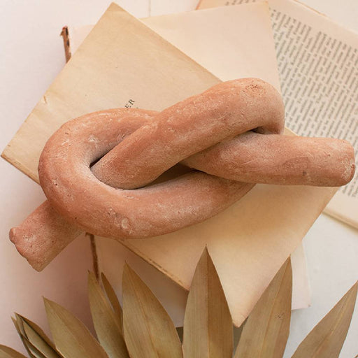 Whitewash Clay Knot HOME & GIFTS - Home Decor - Decorative Accents Kalalou   