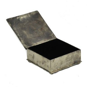 J. Alexander Dimpled Box w/Cross and Turquoise Stone HOME & GIFTS - Home Decor - Decorative Accents J. Alexander Rustic Silver   