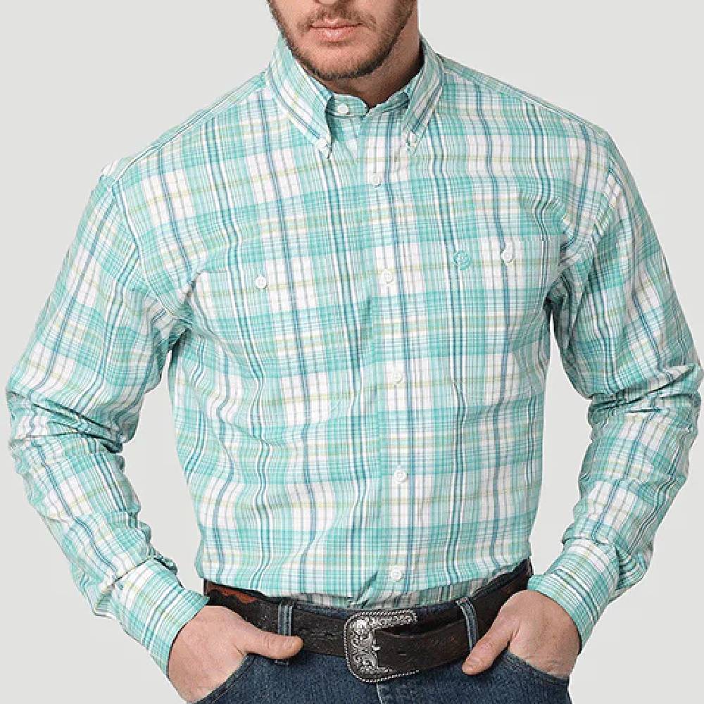 Wrangler Men's George Strait Western Shirt MEN - Clothing - Shirts - Long Sleeve Shirts Wrangler   
