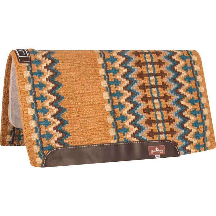 Classic Equine Classic Wool Top Pad - 34"x38" Tack - Saddle Pads Classic Equine Buckskin/Ocean