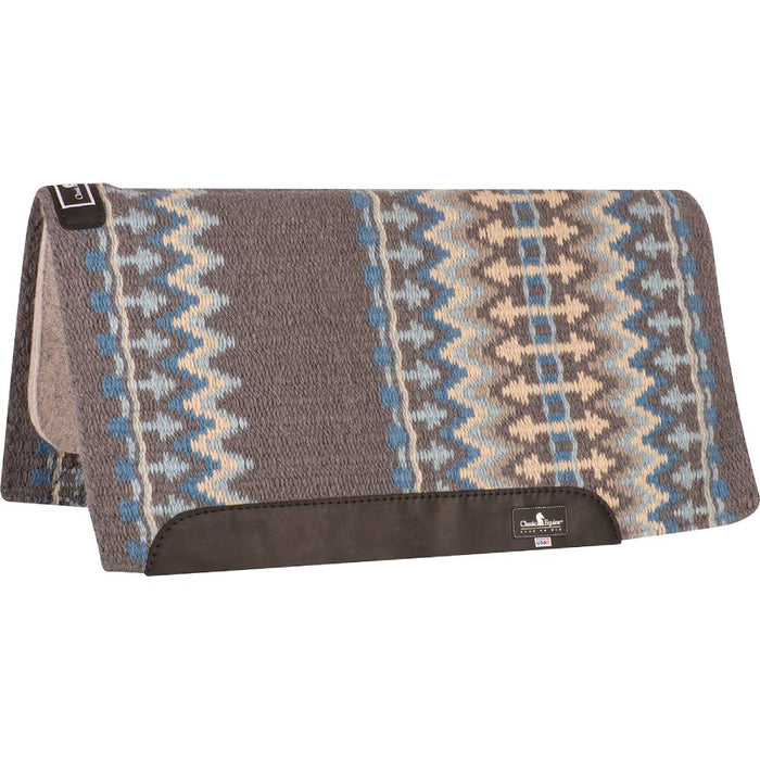 Classic Equine Classic Wool Top Pad - 34"x38" Tack - Saddle Pads Classic Equine Charcoal/Malibu